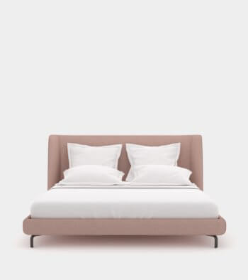 Bed with round headboard 1 - 3D Model