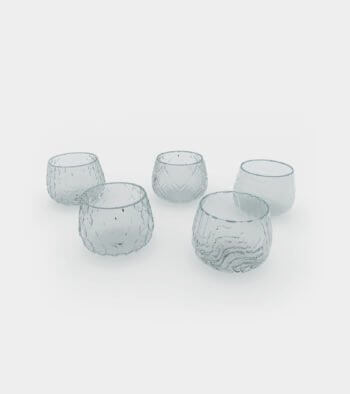 Different water and wine glasses with patterns 1 - 3D Model