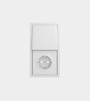 Socket with light switch - 3D Model