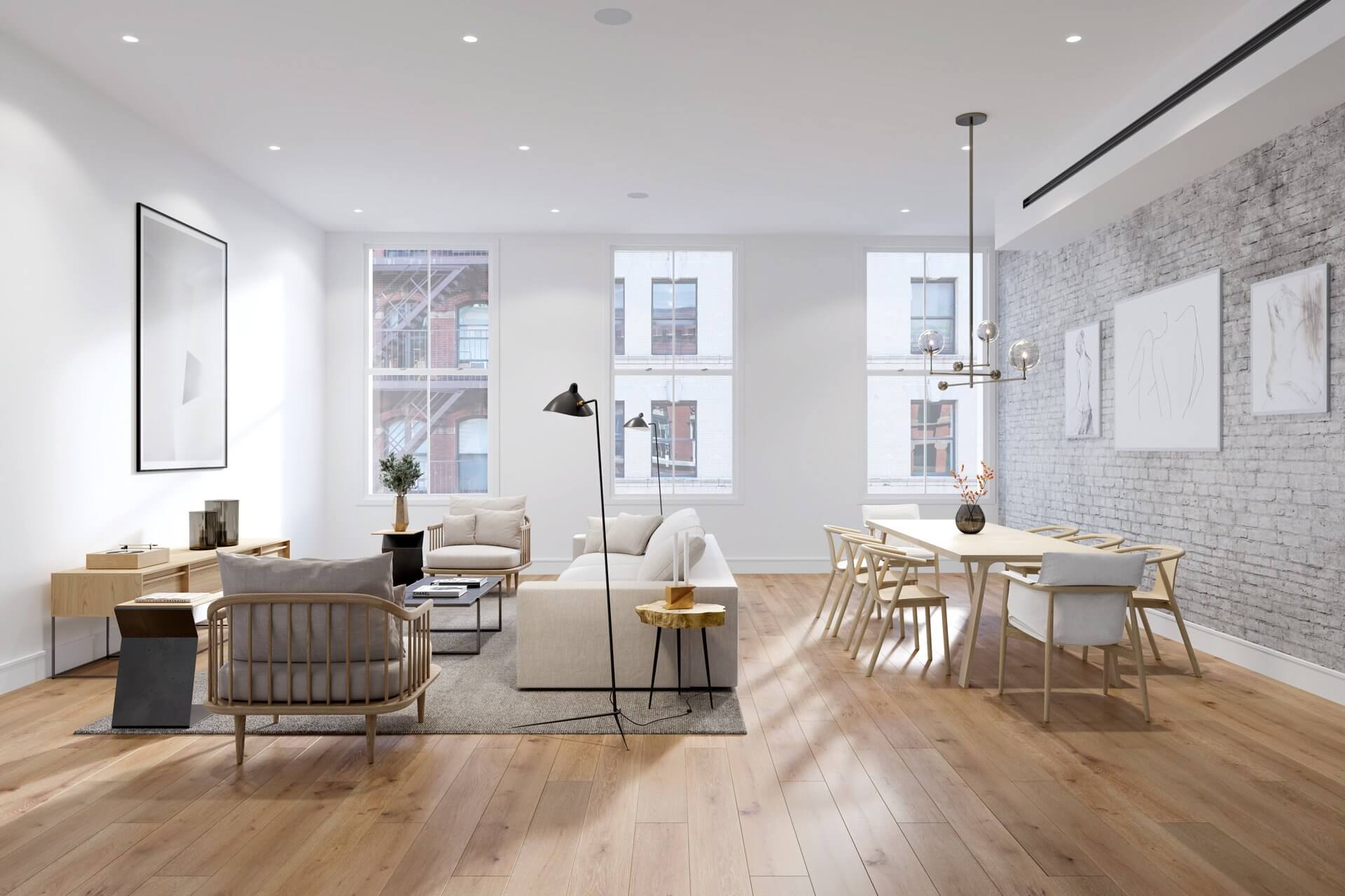 15 Jay New York apartment - cgi visualization 2