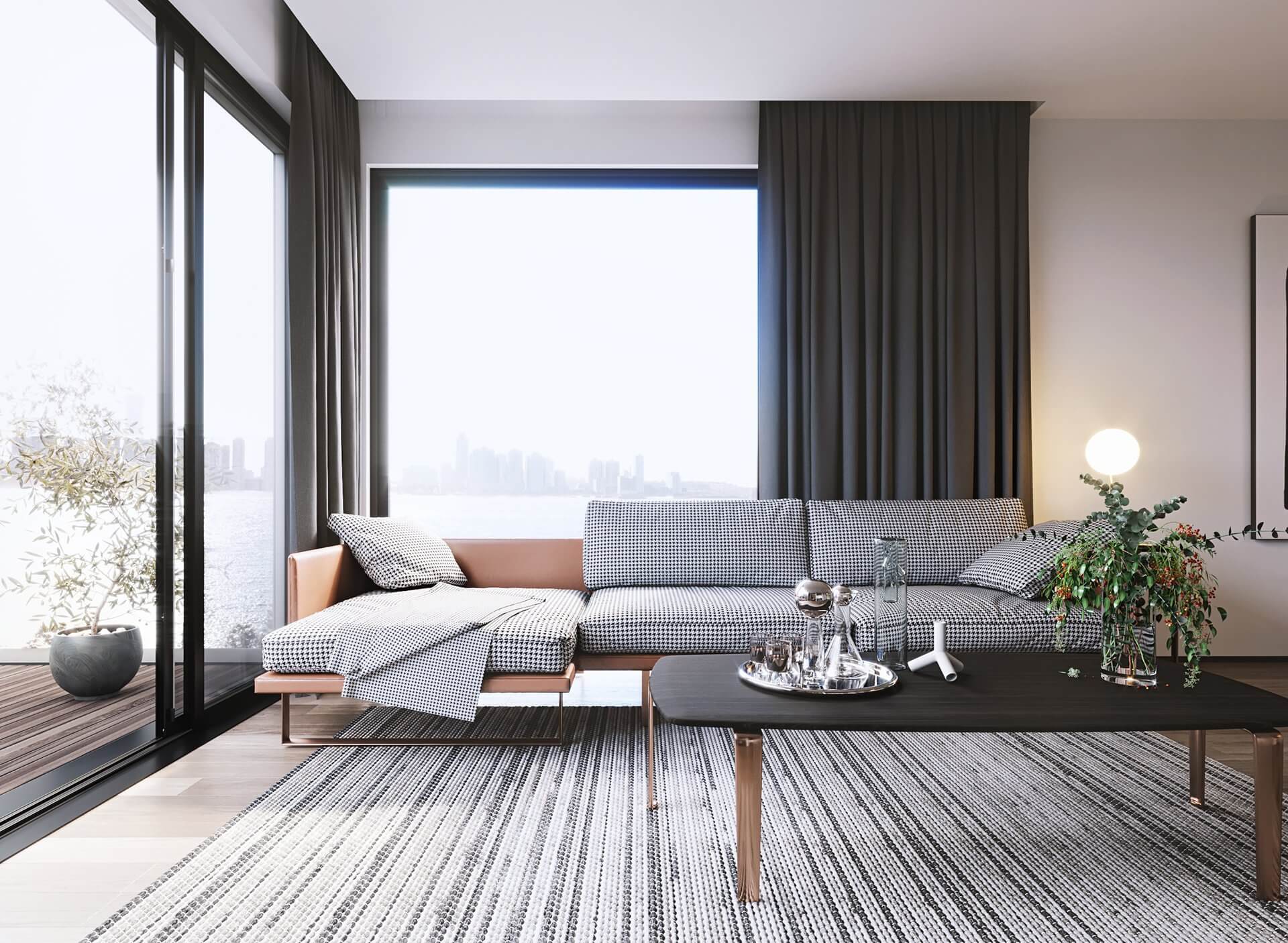 Penthouse with flair - cgi visualization 3