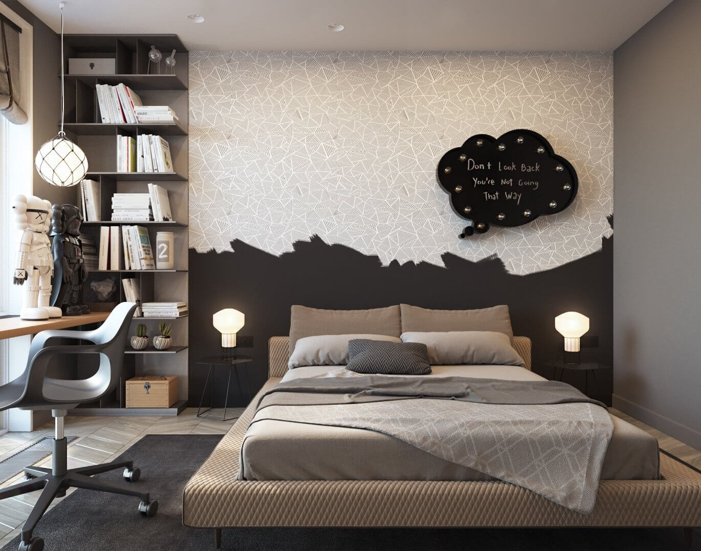 Apartment for a young family kids room - cgi visualization