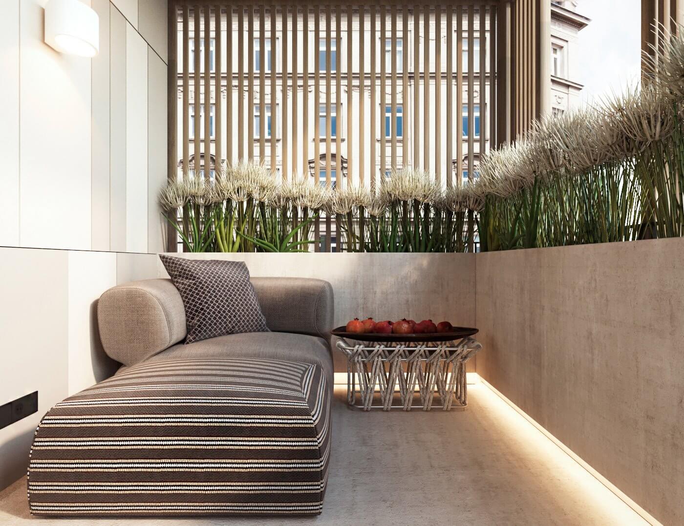 Apartment for a young family terrace - cgi visualization