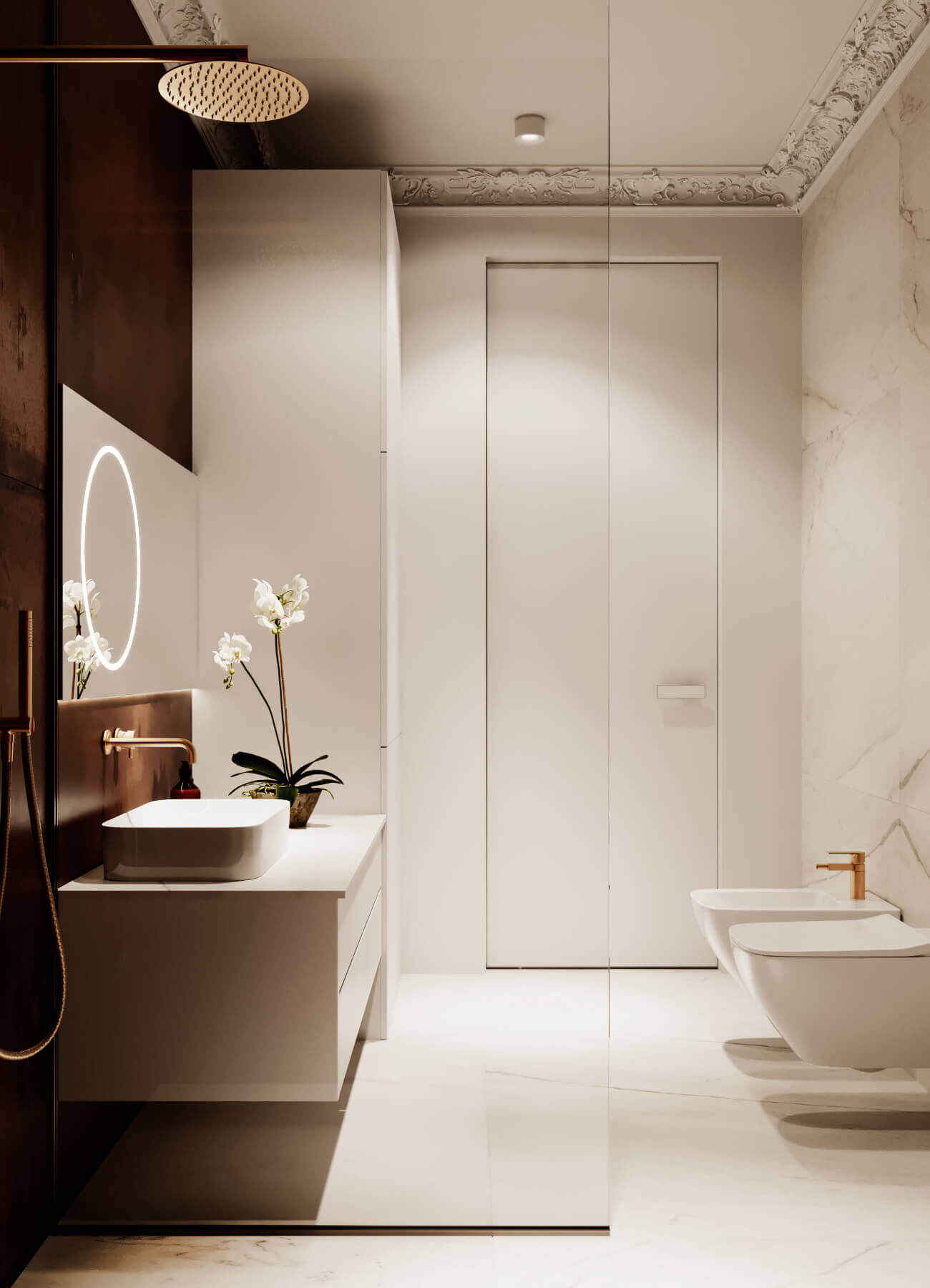 Bernardazzi Apartment bathroom modern design - cgi visualization