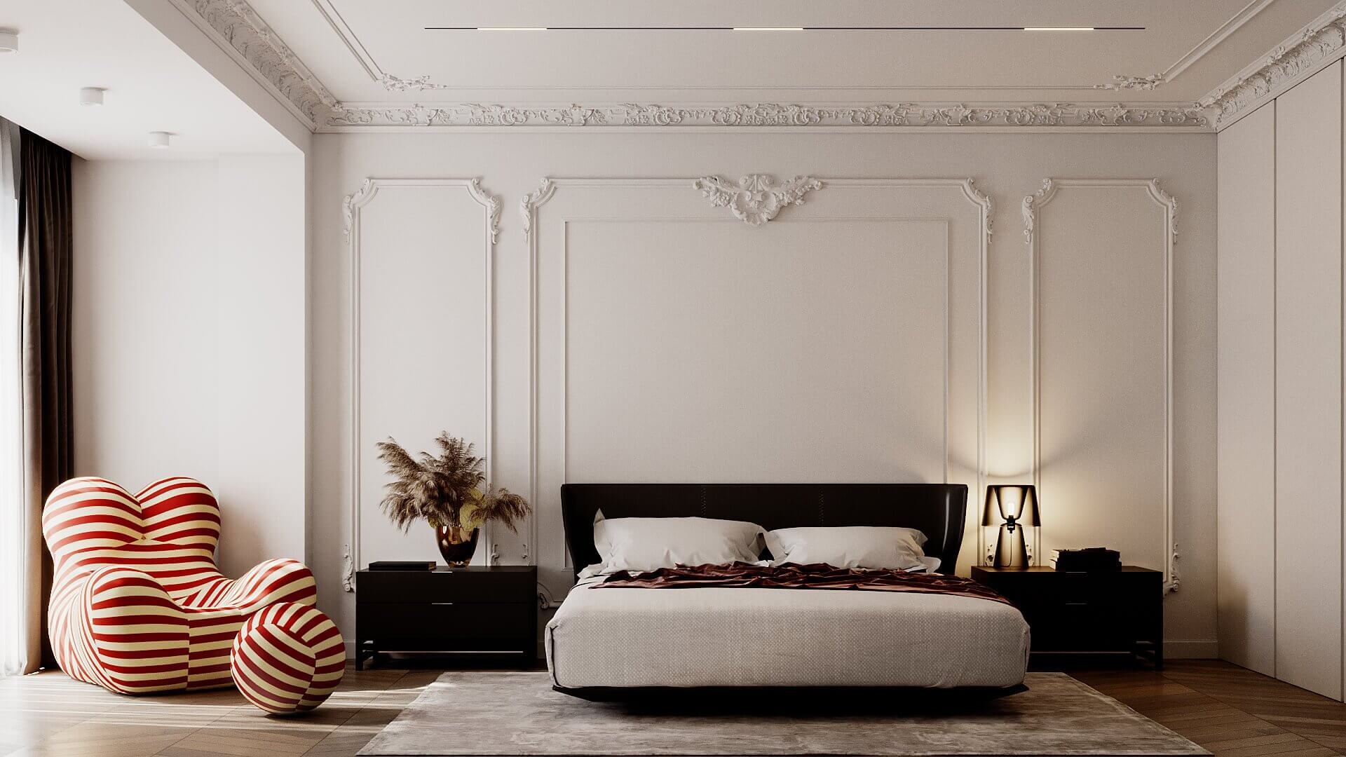Bernardazzi Apartment bedroom design - cgi visualization