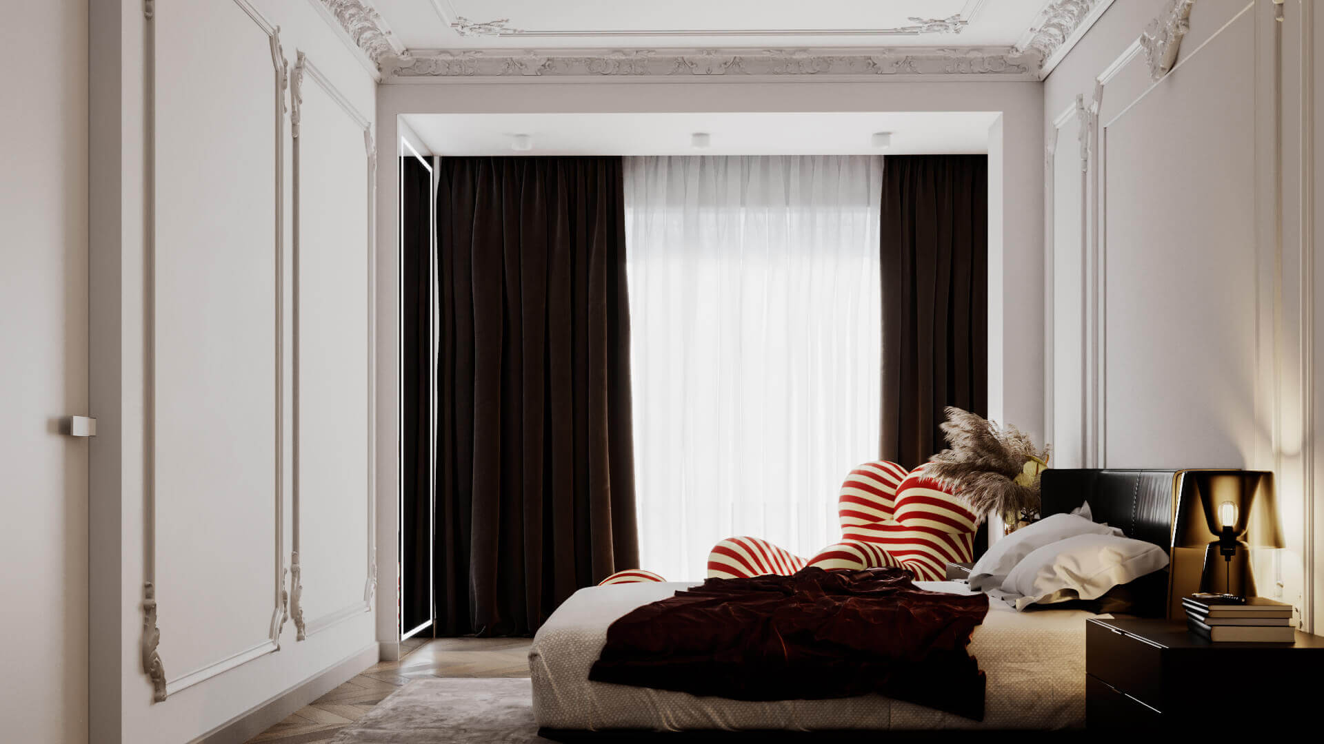 Bernardazzi Apartment bedroom design classic - cgi visualization
