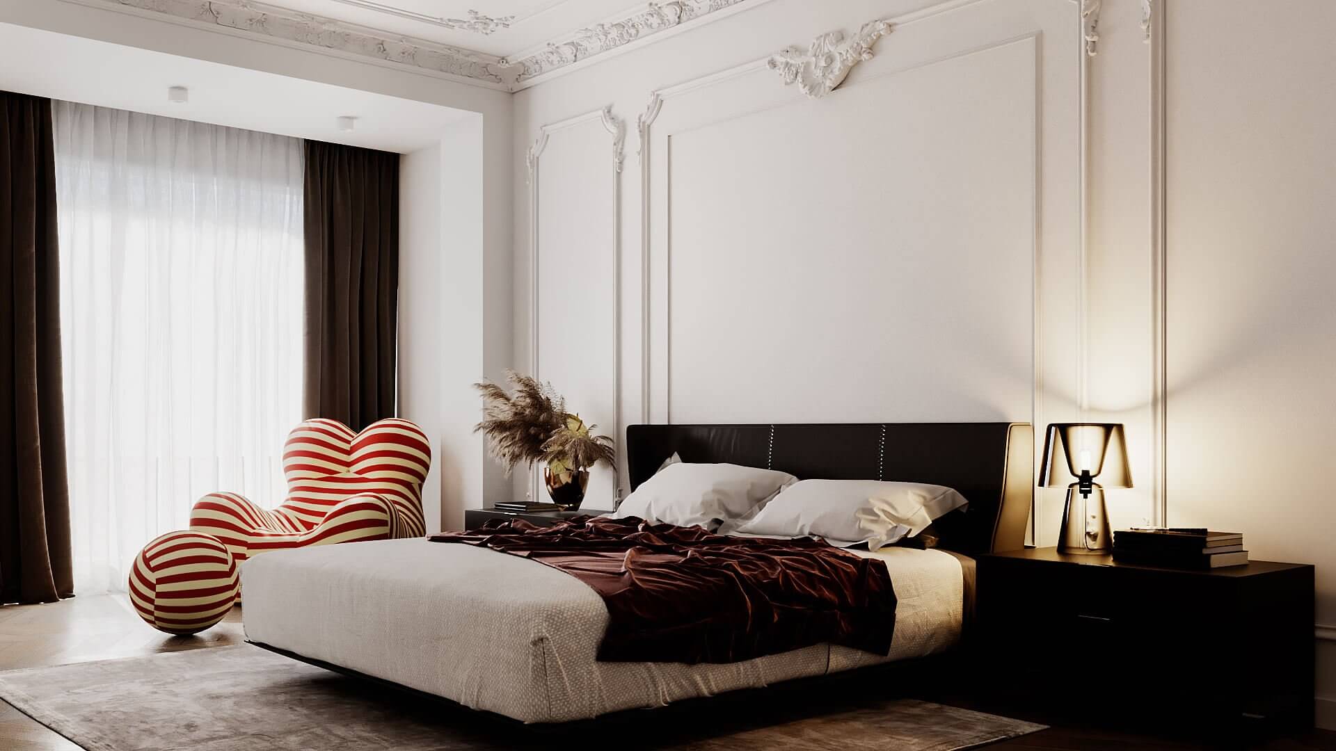 Bernardazzi Apartment bedroom design modern - cgi visualization