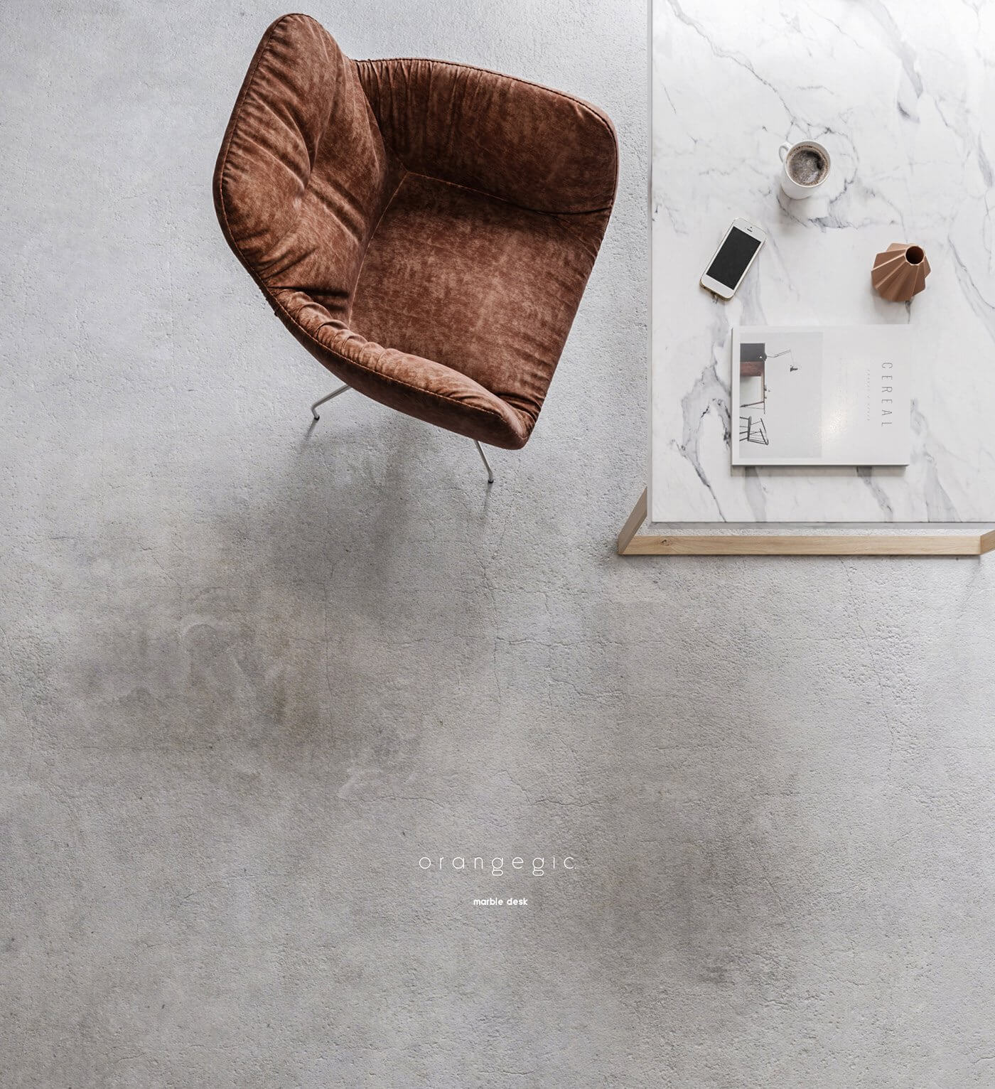 Clothing boutique store lounge chair - cgi visualization