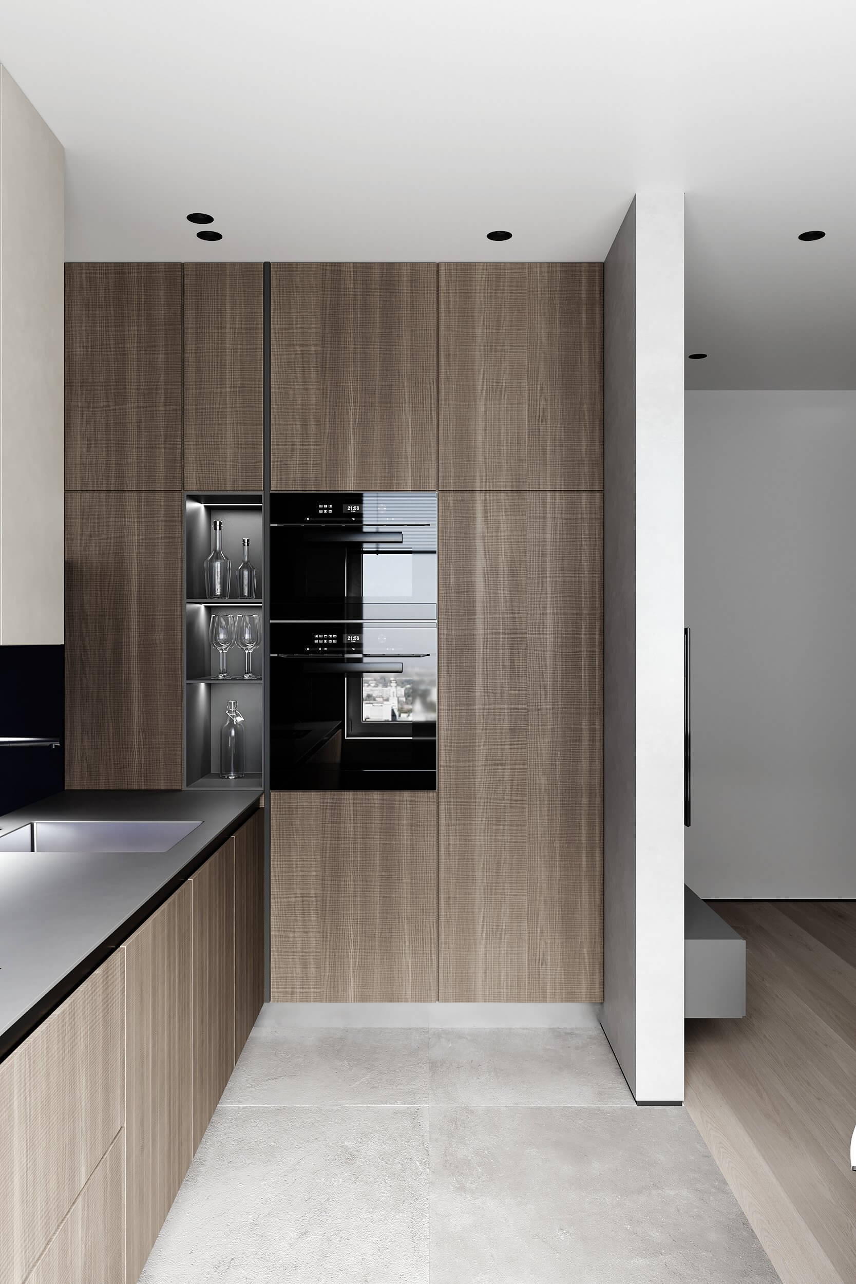 KHamilon apartment kitchen - cgi visualization