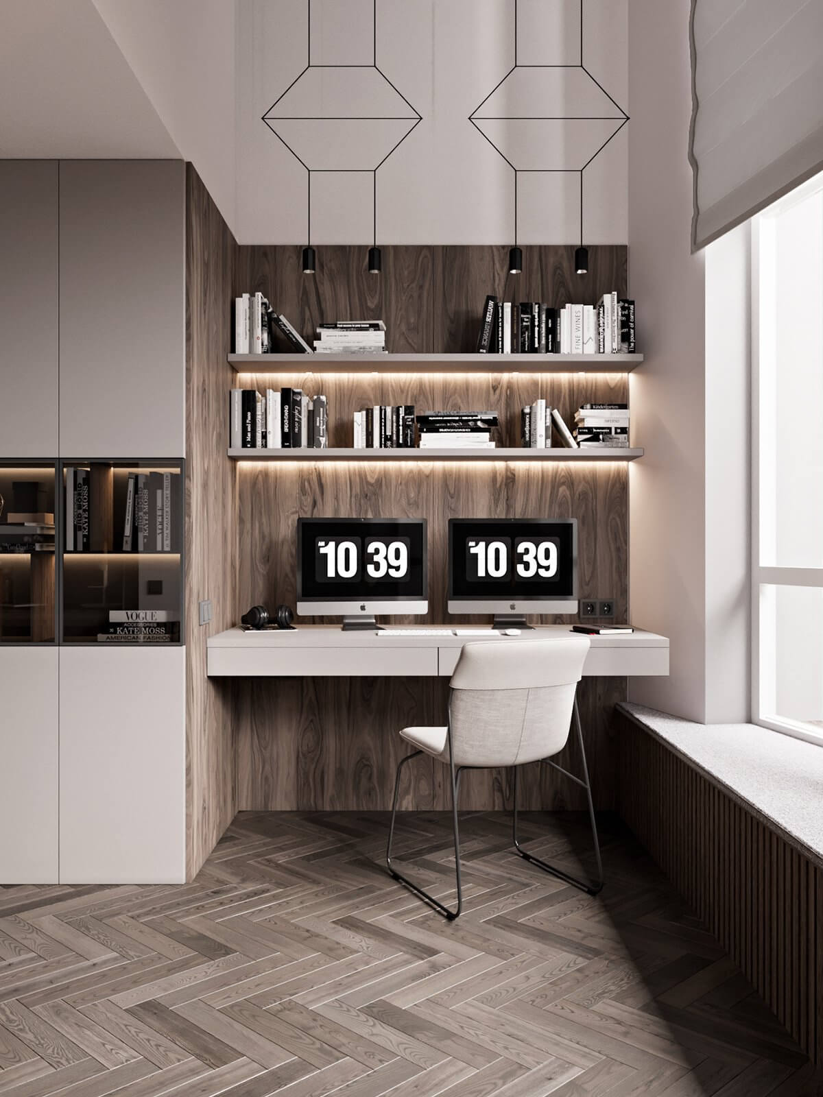 Mocco kitchen living master bedroom desk 2 - cgi visualization