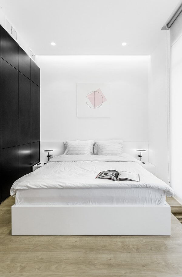 Modern Apartment 69 design bedroom - cgi visualization