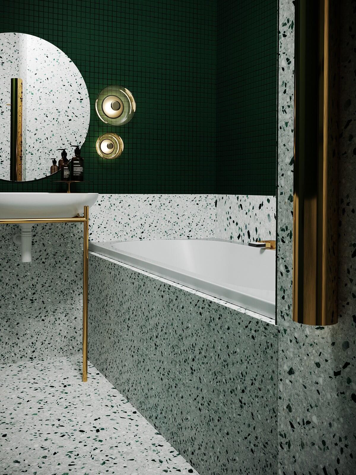 New York concept house bathroom bath - cgi visualization