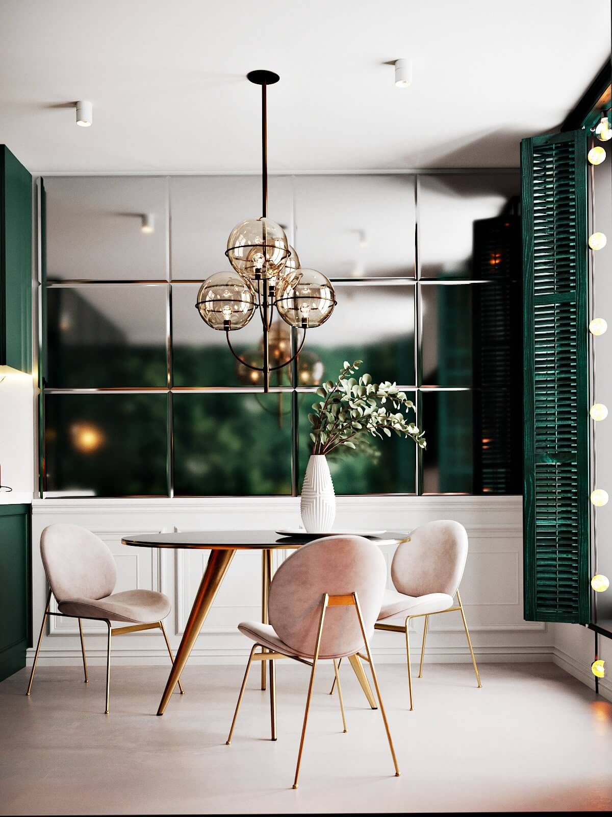 New York concept house dining room - cgi visualization
