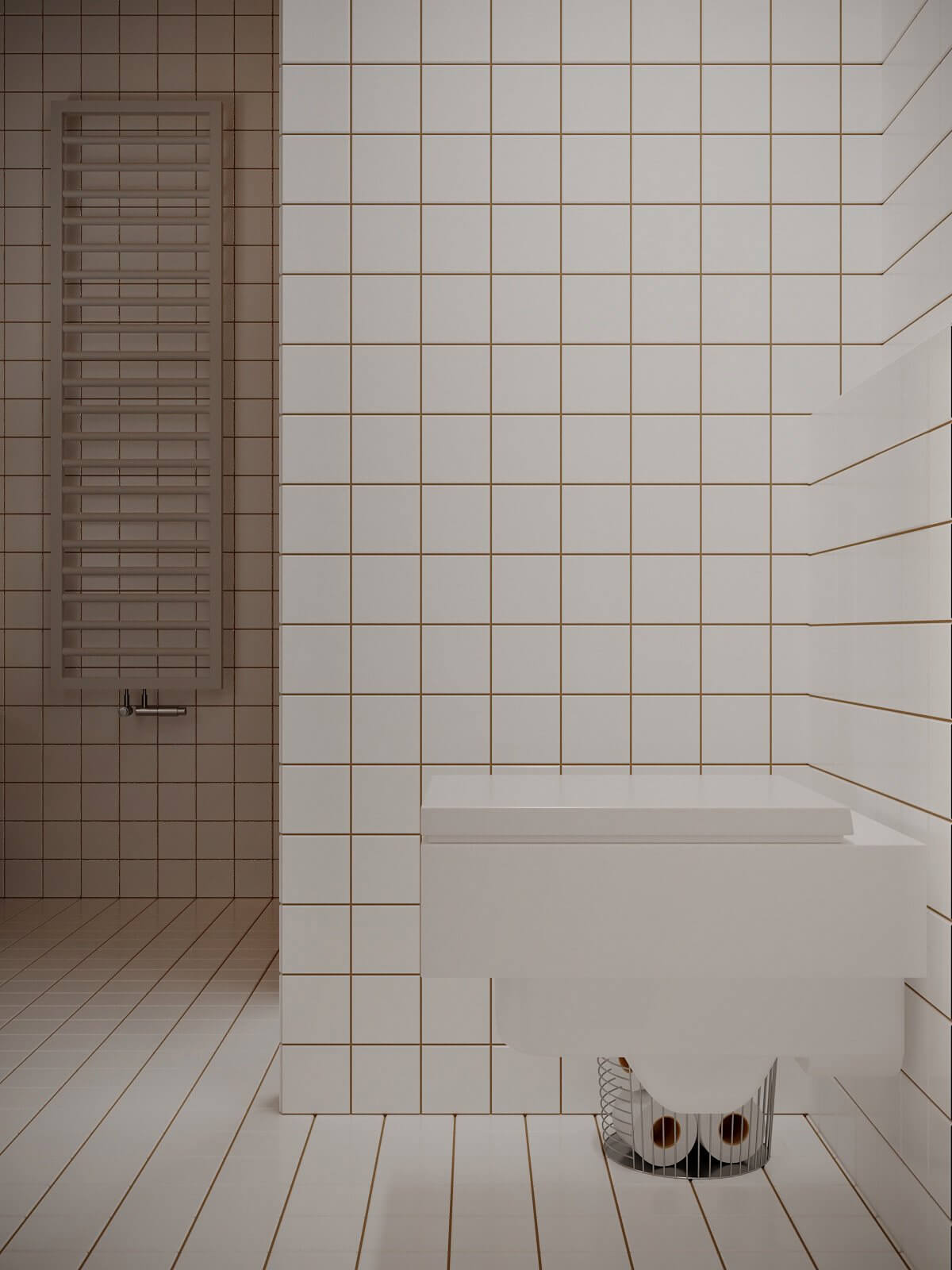 Royal Tower Apartment bathroom wc 2 - cgi visualization
