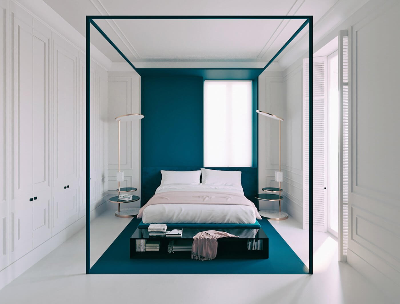 Apartment in Kiev bedroom modern - cgi visualization