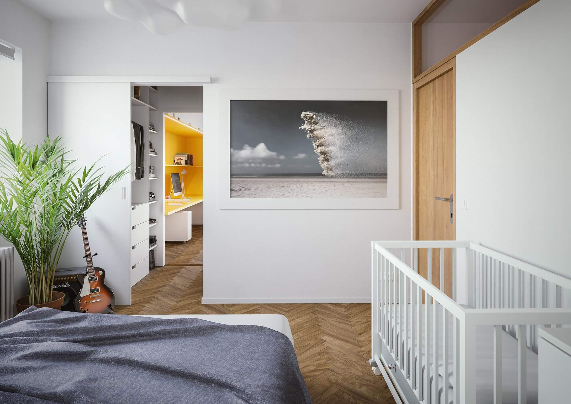 Flat Niche bedroom - cgi visualization