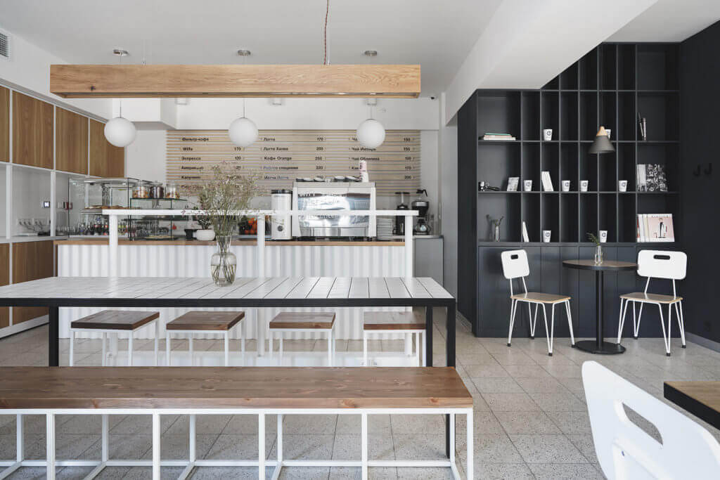 Coffee shop interior design cozy - cgi viusalization