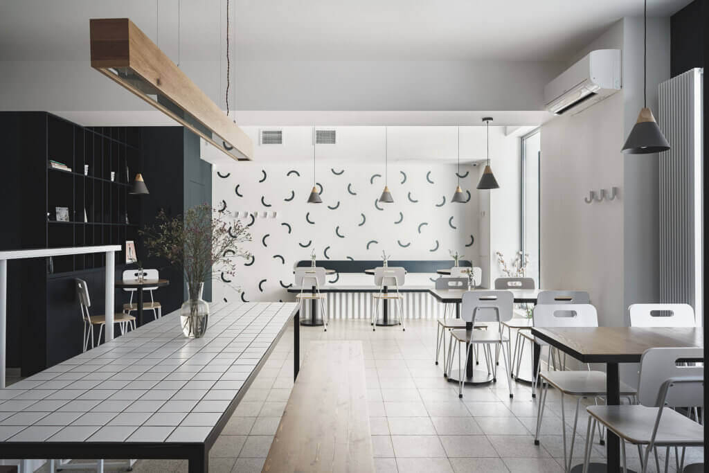 Coffee shop interior design trendy - cgi viusalization