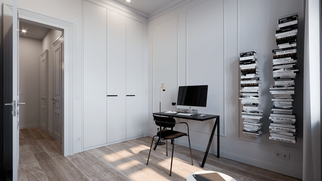 Prague interior apartment design office - cgi visualization
