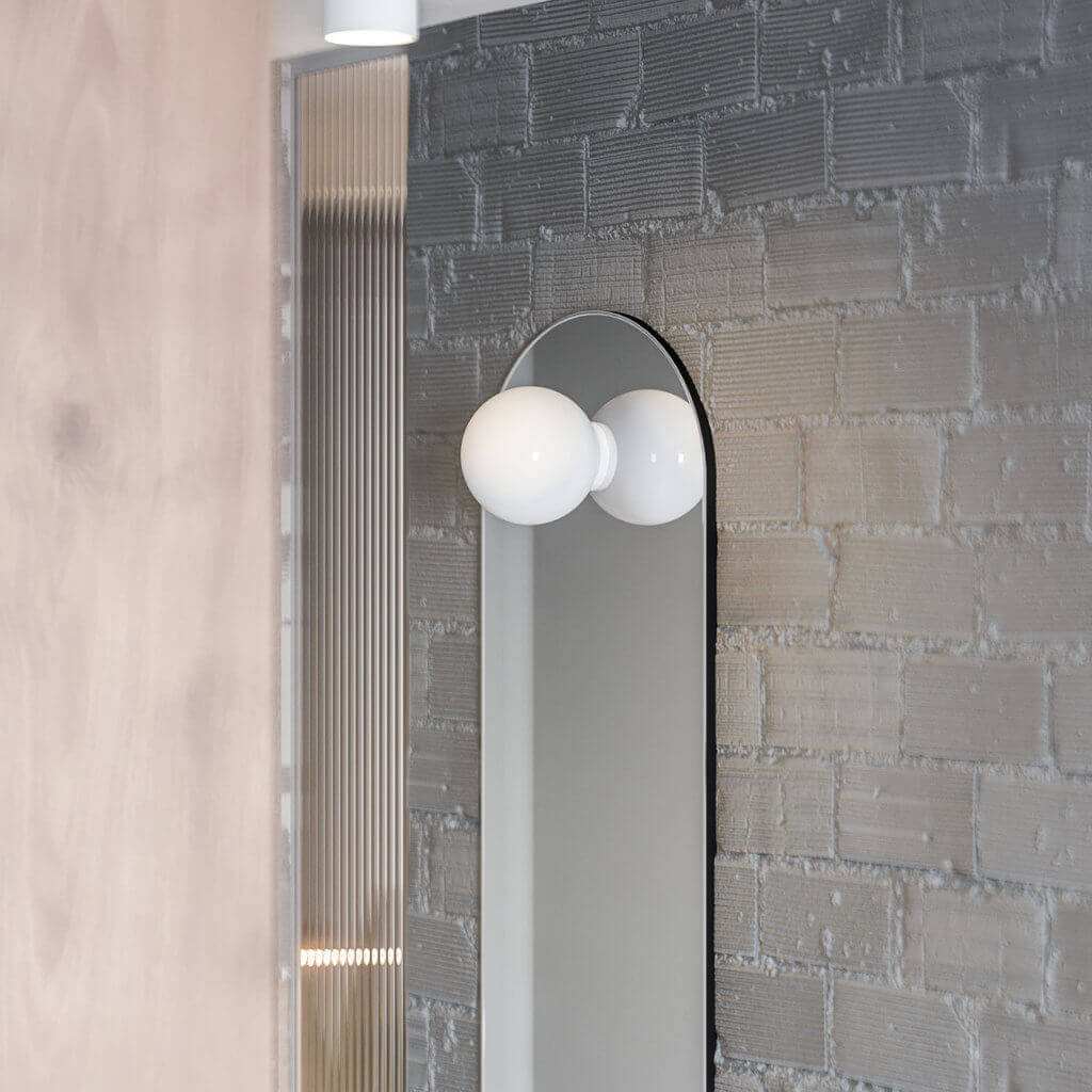 Stylish & Cozy Apartment entrance design wall lamp - cgi visualization