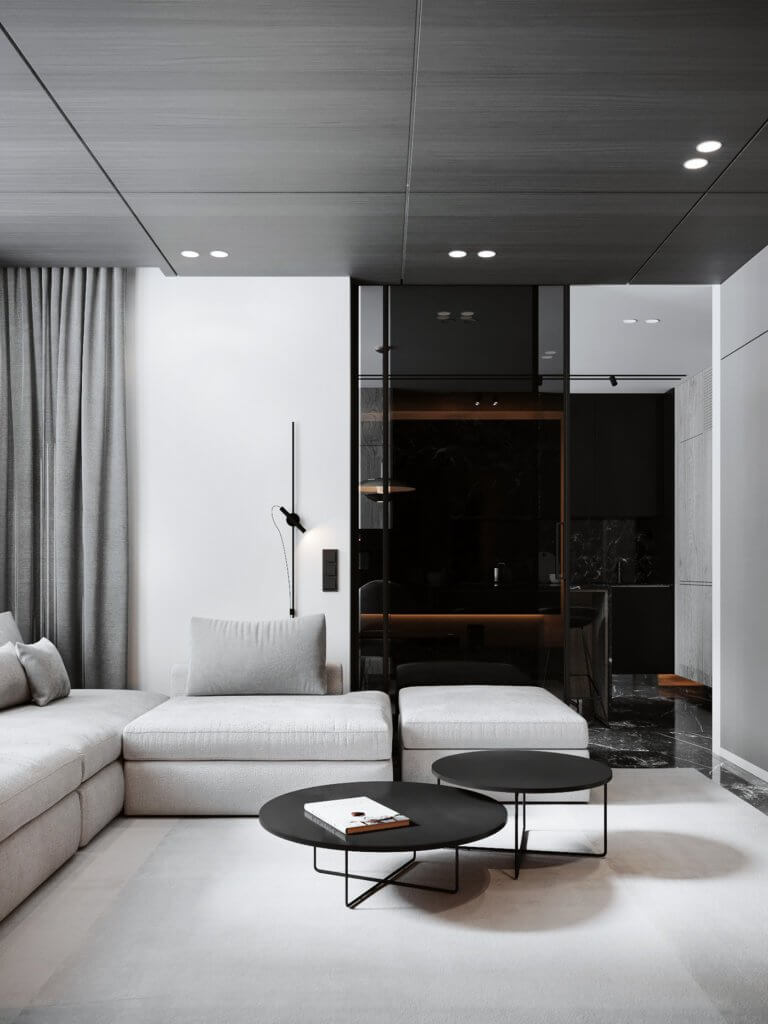 Cozy & Elegant living interior design - cgi visualization(1)