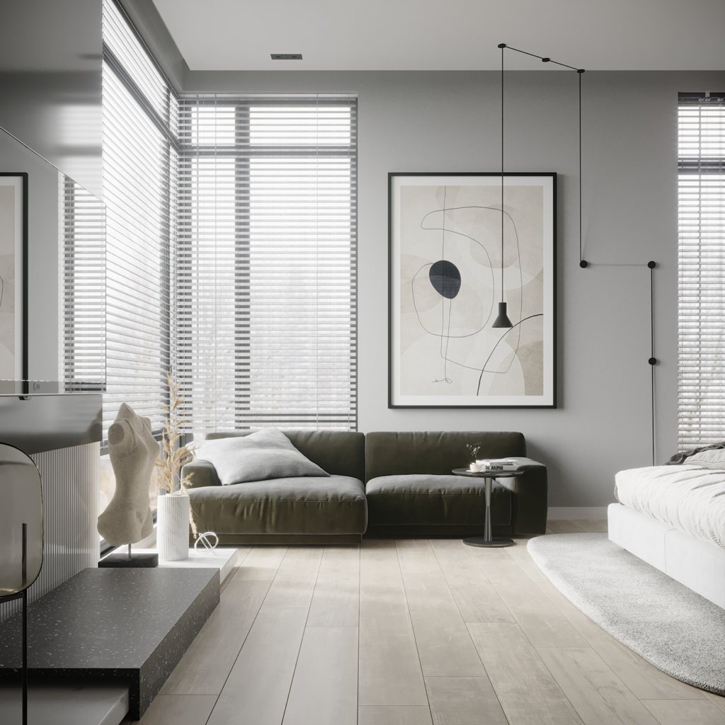Interior Design trendy and minimalistic living room - cgi visualization(1)