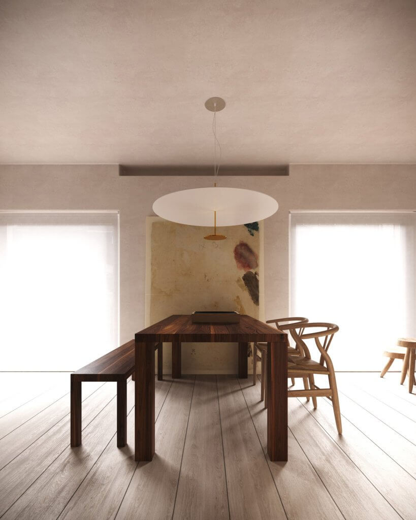 Light stylish interior design apartment - cgi visualization 6