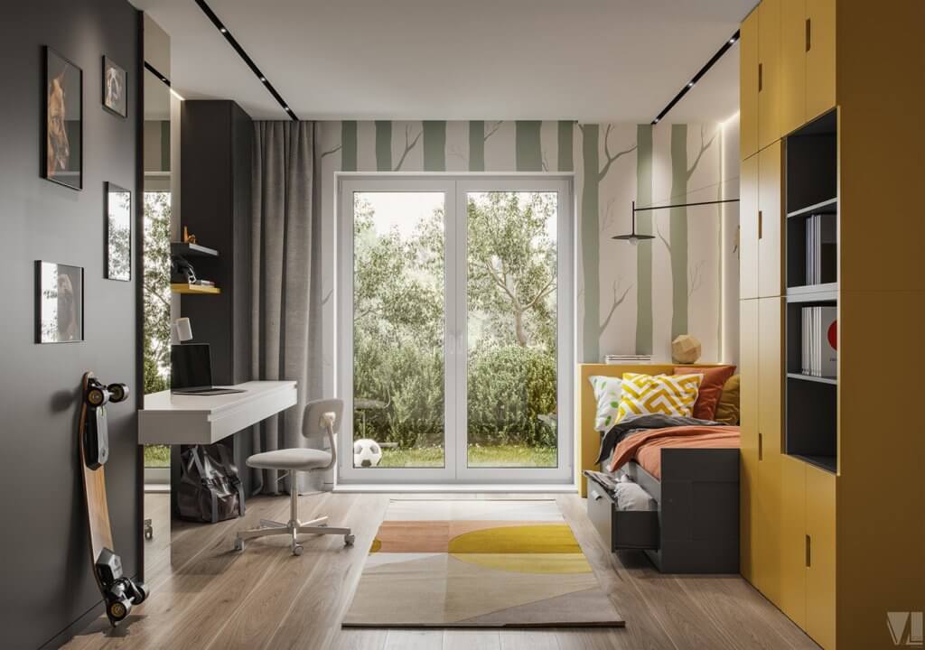 Modern apartment in Berlin living - cgi visualization(27)