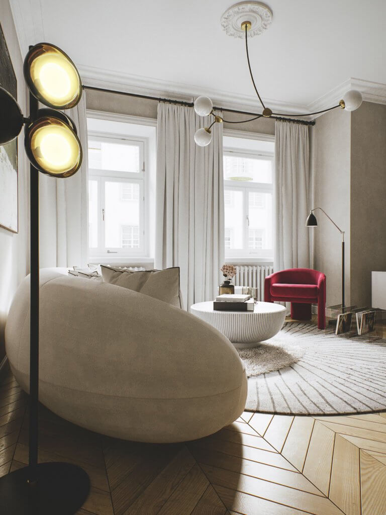 Stunning and beutiful apartment interior design - cgi visualization