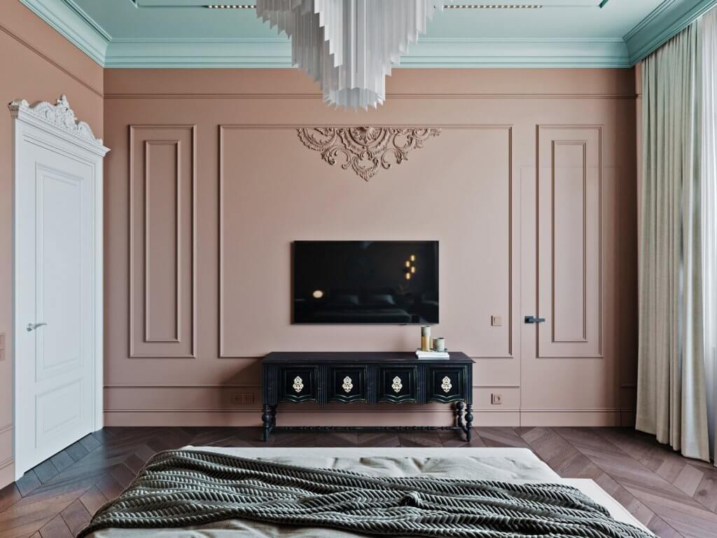 Colorful and stylish bedroom - cgi visualization 2