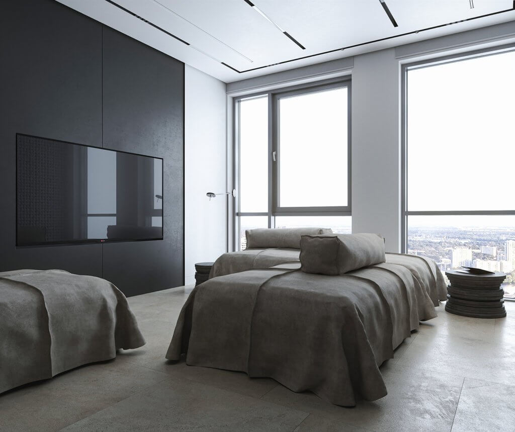 Trendy and stylish interior apartment - cgi visualization
